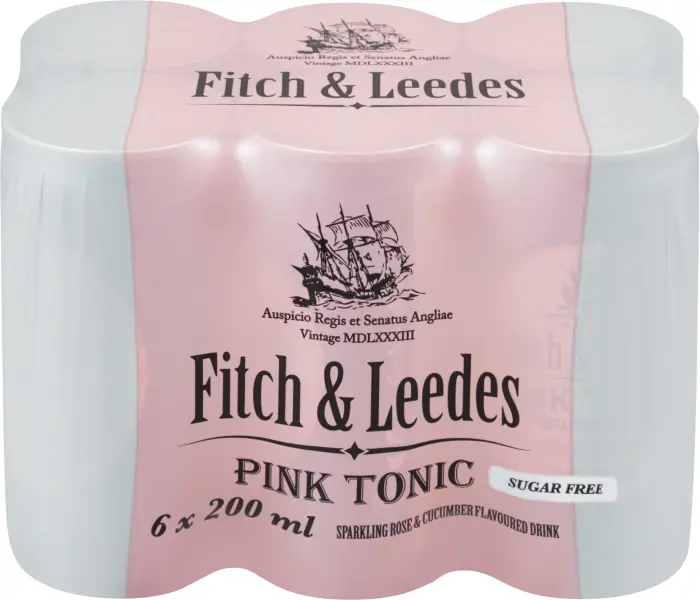 Picture of FITCH & LEEDES S/F PINK TONIC CAN 200ML x 6