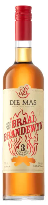 Picture of DIE MAS BRAAI BRANDEWYN 750ML x 6