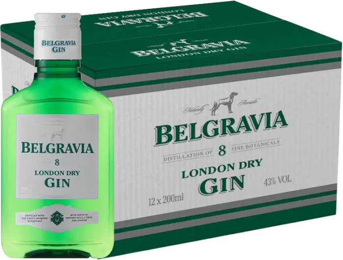 Picture of BELGRAVIA LONDON DRY GIN 200ML x 12