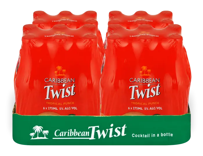 Picture of CARIB TWIST NRB TROPICAL PUNCH 275ML x 24