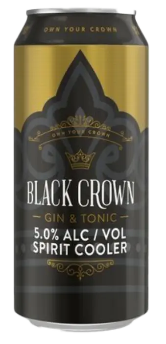 Picture of BLACK CROWN GIN & TONIC 440ML x 24