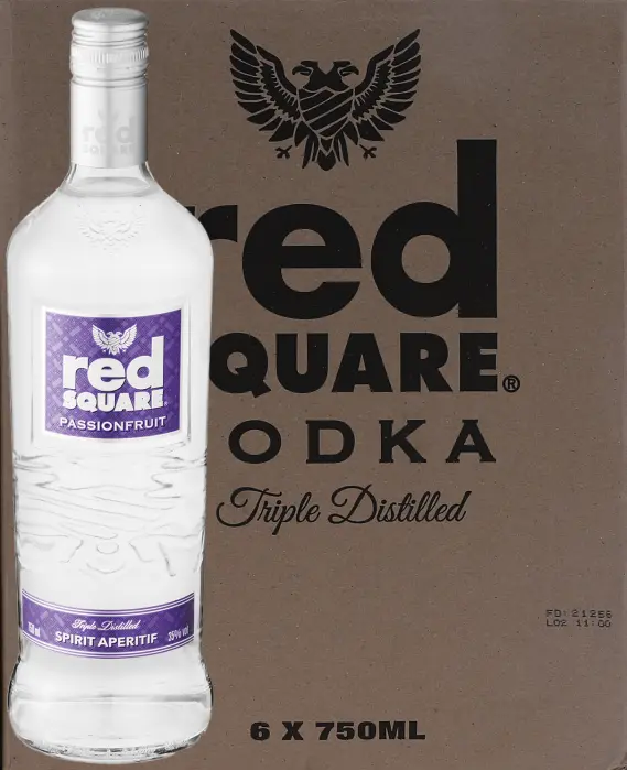 Picture of RED SQUARE FLAVOURS VODKA PASSION FRUIT 750ML x 6