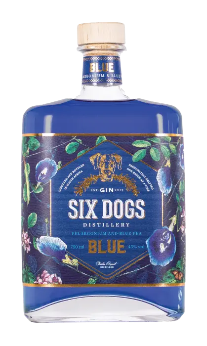 Picture of SIX DOGS BLUE GIN 750ML