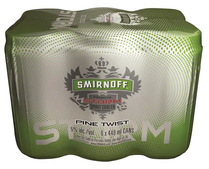 Picture of SMIRNOFF STORM CAN PINE TWIST 440ML x 6