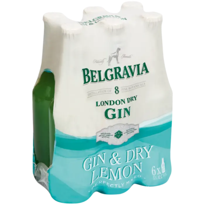 Picture of BELGRAVIA FLAVOURS  GIN+DRY LEMON 275ML x 6