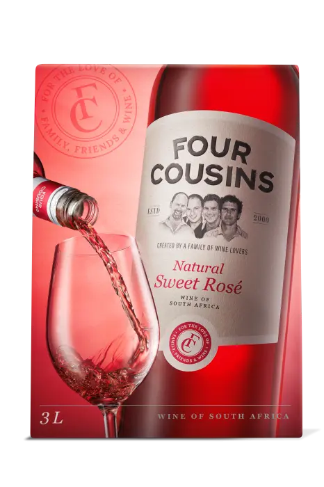 Picture of FOUR COUSINS SWEET ROSE 3000ML x 4