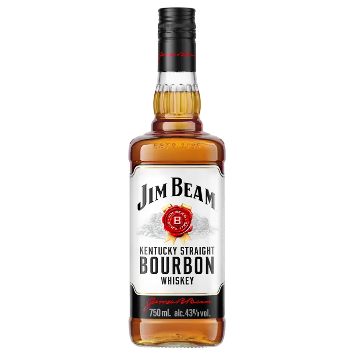 Picture of JIM BEAM WHITE LABEL 750ML x 12