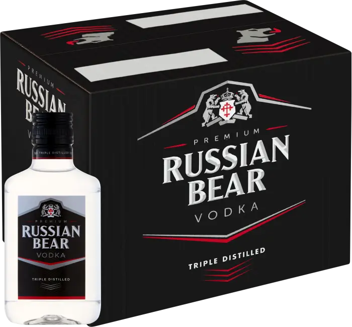 Picture of RUSSIAN BEAR VODKA 200ML x 12