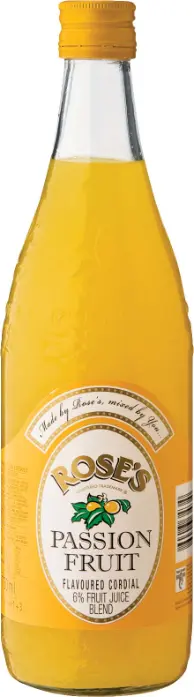 Ultra Liquors Corlett Drive Roses Cordial Passionfruit 750ml