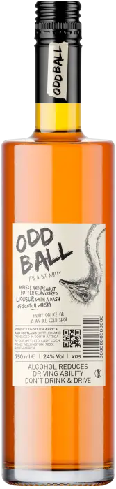 Picture of ODD BALL WHISKY & PEANUT LIQUEUR 750ML