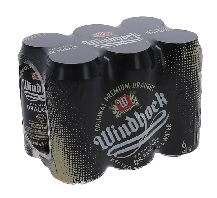 Picture of WINDHOEK DRAUGHT CANS 440ML x 6