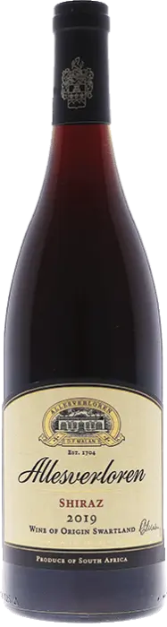 Picture of ALLESVERLOREN SHIRAZ 750ML