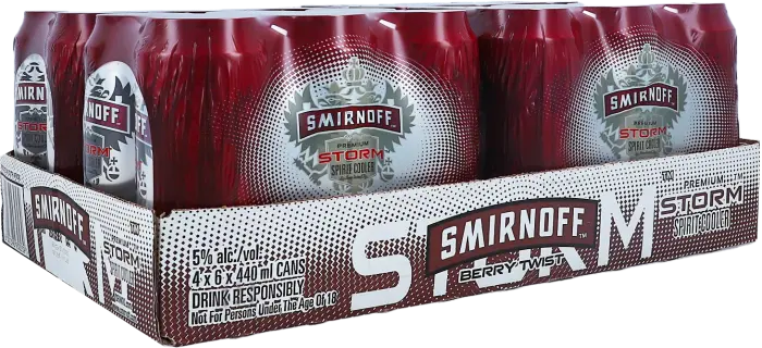 Picture of SMIRNOFF STORM CAN BERRY TWIST 440ML x 24