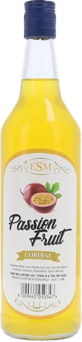 Picture of ESM CORDIAL FLAVOURS PASSIONFRUIT 750ML x 12