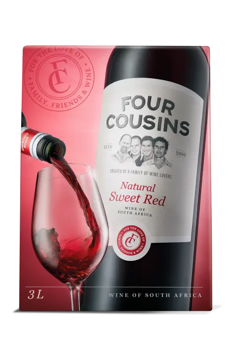 Picture of FOUR COUSINS DRY RED 3000ML x 4