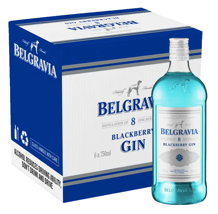 Picture of BELGRAVIA BLACKBERRY GIN 750ML x 6