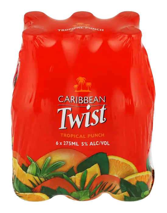 Picture of CARIB TWIST NRB TROPICAL PUNCH 275ML x 6