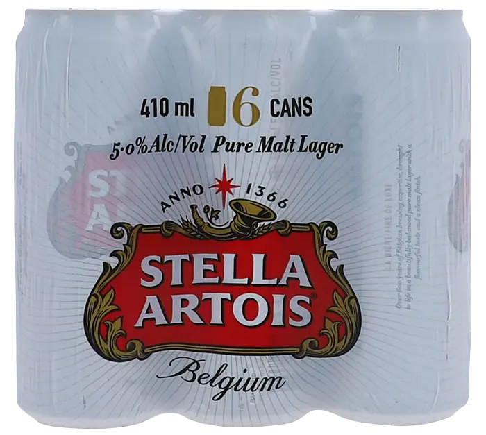 Picture of STELLA ARTOIS CAN 410ML x 6