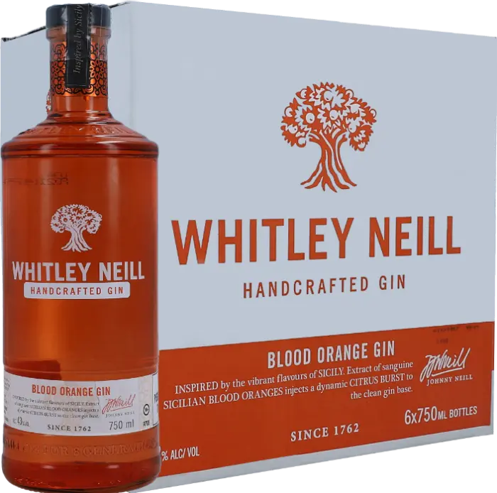 Picture of WHITLEY NEILL FLAVOURS BLOOD ORANGE 750ML x 6