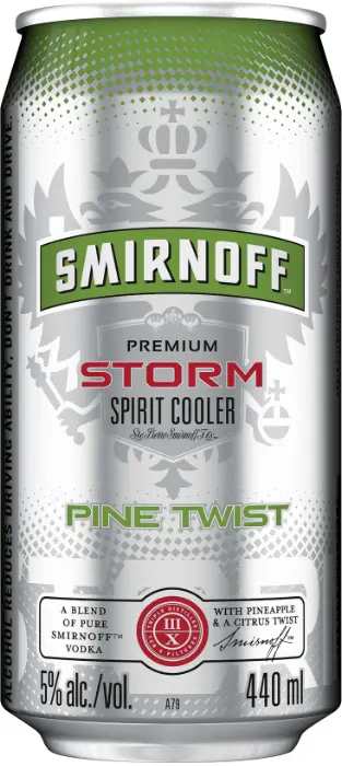 Picture of SMIRNOFF STORM CAN PINE TWIST 440ML