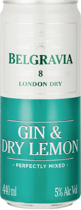 Ultra LiquorsBELGRAVIA FLAVOURS GIN+DRY LEMON 440ML