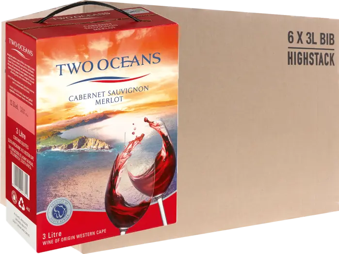 Picture of TWO OCEANS CABERNET SAUVIGNON MERLOT 3000ML x 6