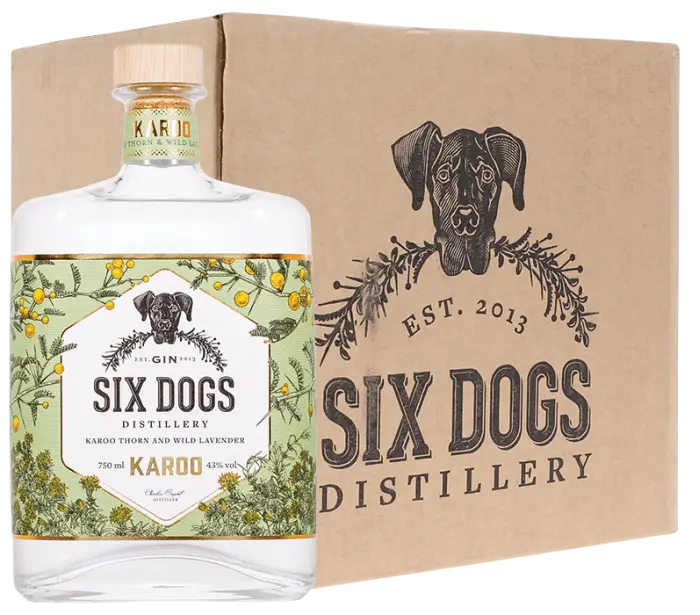 Picture of SIX DOGS KAROO GIN 750ML x 6