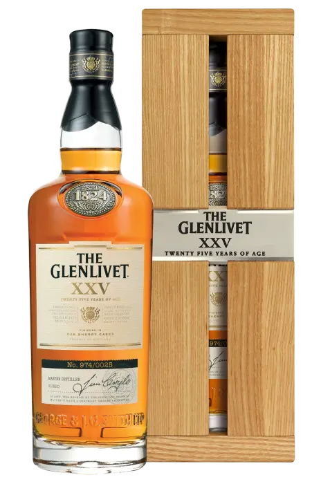 Picture of GLENLIVET 25 YR MALT 750ML x 3