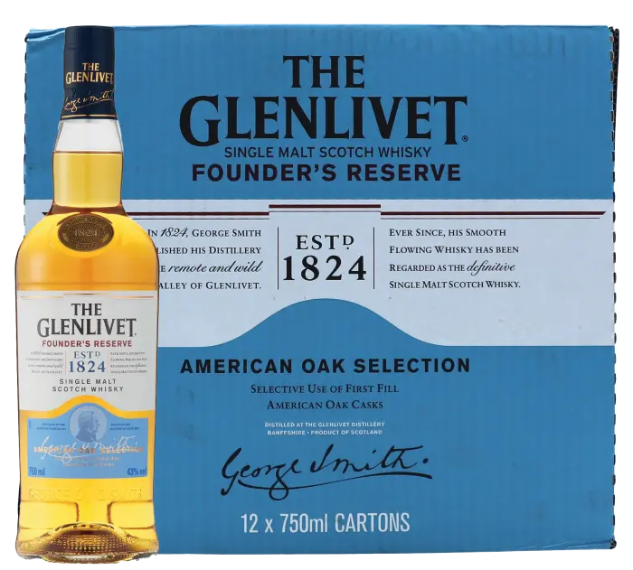 Picture of GLENLIVET FOUNDERS RES 750ML x 12