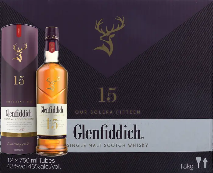 Picture of GLENFIDDICH 15 YR SOLERA RESERVE 750ML x 12