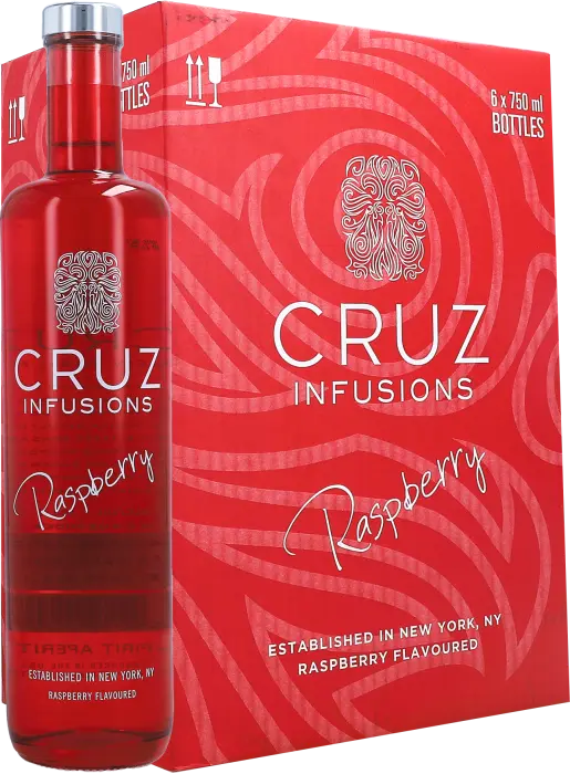 Ultra Liquors - Parow - CRUZ FLAVOURS VODKA RASPBERRY 750ML x 6