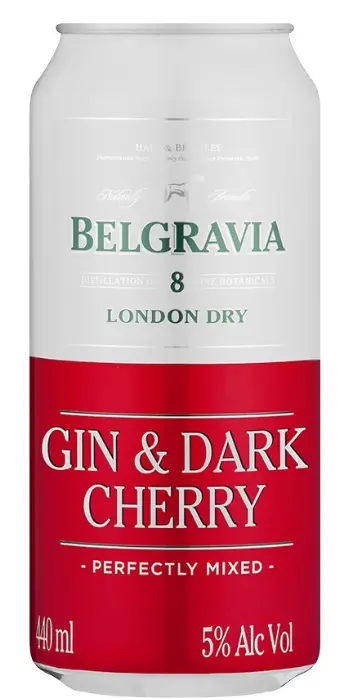 Picture of BELGRAVIA FLAVOURS GIN+DARK CHERRY 440ML