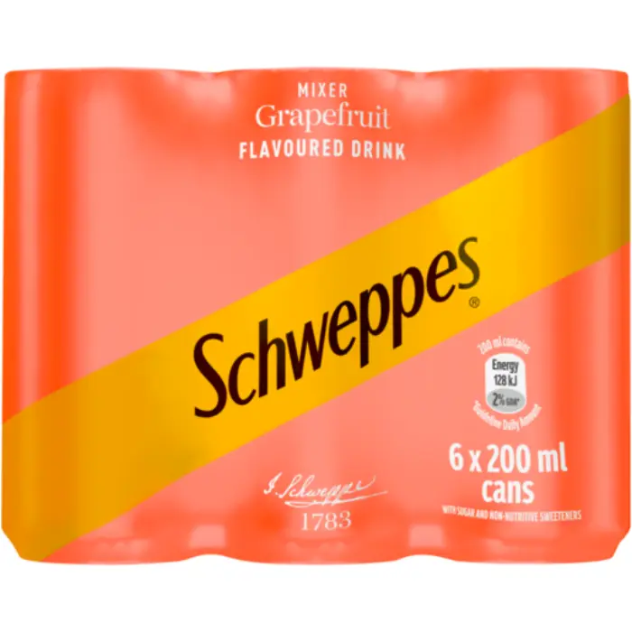 Picture of MIN CAN SCH GRAPEFRUIT 200ML x 6