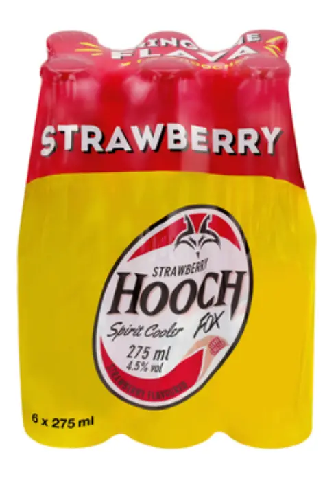 Picture of HOOCH FOX NRB STRAWBERRY 275ML x 6