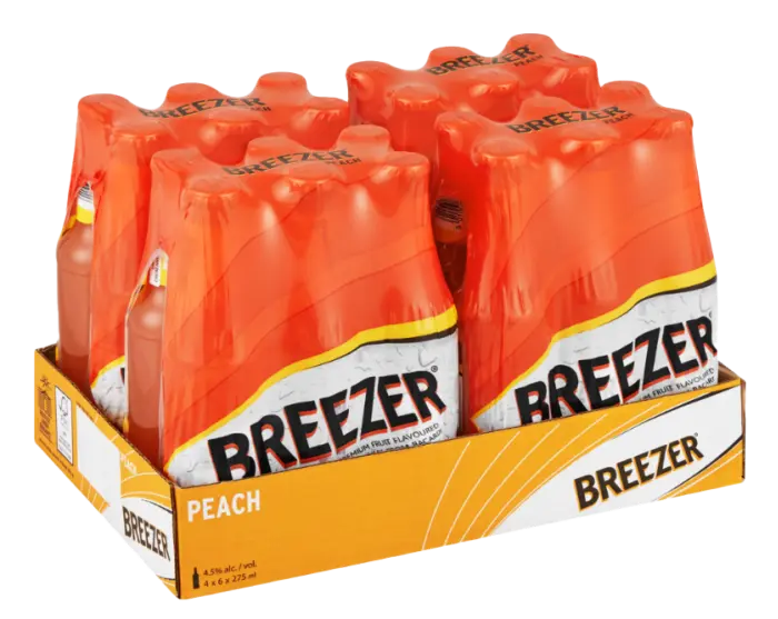 Picture of BACARDI BREEZER NRB PEACH 275ML x 24