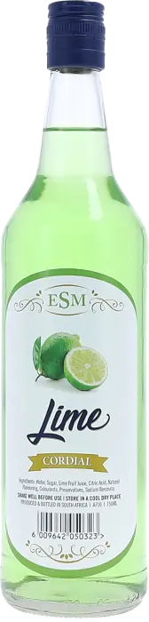 Picture of ESM CORDIAL FLAVOURS LIME 750ML x 12