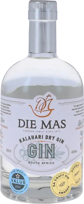 Picture of DIE MAS KALAHARI DRY GIN 500ML