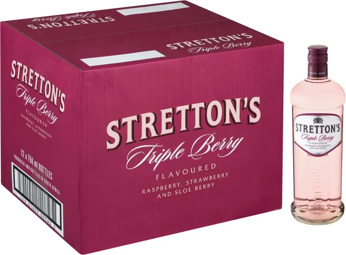 Picture of STRETTONS TRIPLE BERRY GIN 750ML x 12