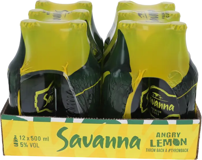 Picture of SAVANNA ANGRY LEMON HALF LITRE 500ML x 12