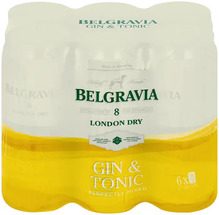 Ultra Liquors Greenpoint BELGRAVIA FLAVOURS GIN+TONIC 440ML x 6