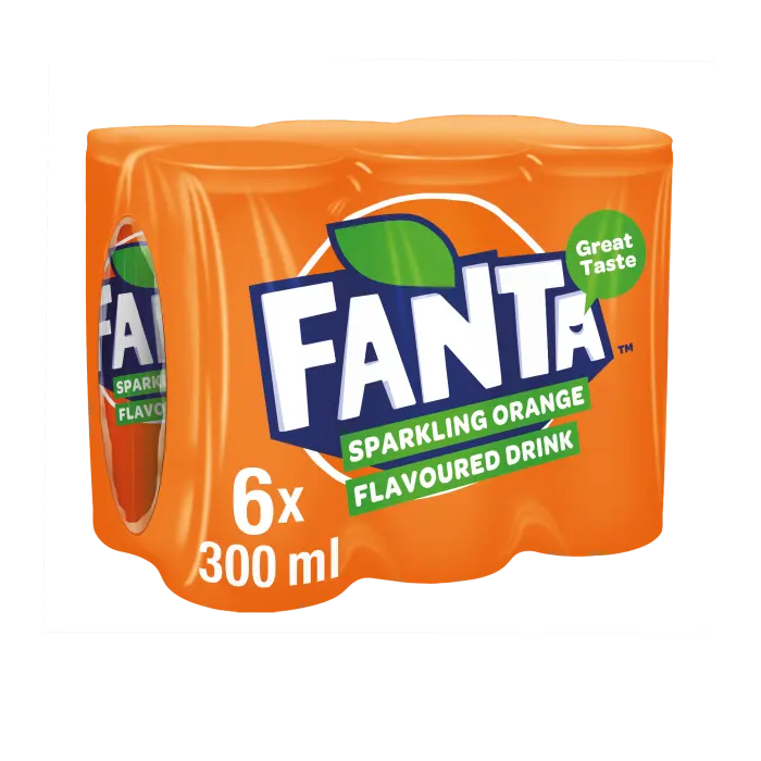 Picture of MIN CAN FANTA ORANGE 300ML x 6