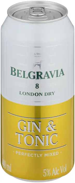 Picture of BELGRAVIA FLAVOURS GIN+TONIC 440ML