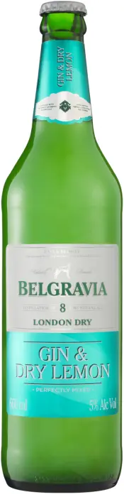 Picture of BELGRAVIA GIN & DRY LEMON 660ML x 12