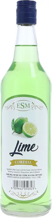 Picture of ESM CORDIAL FLAVOURS LIME 750ML