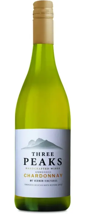 Picture of THREE PEAKS UNWOODED CHARDONNAY . 750ML